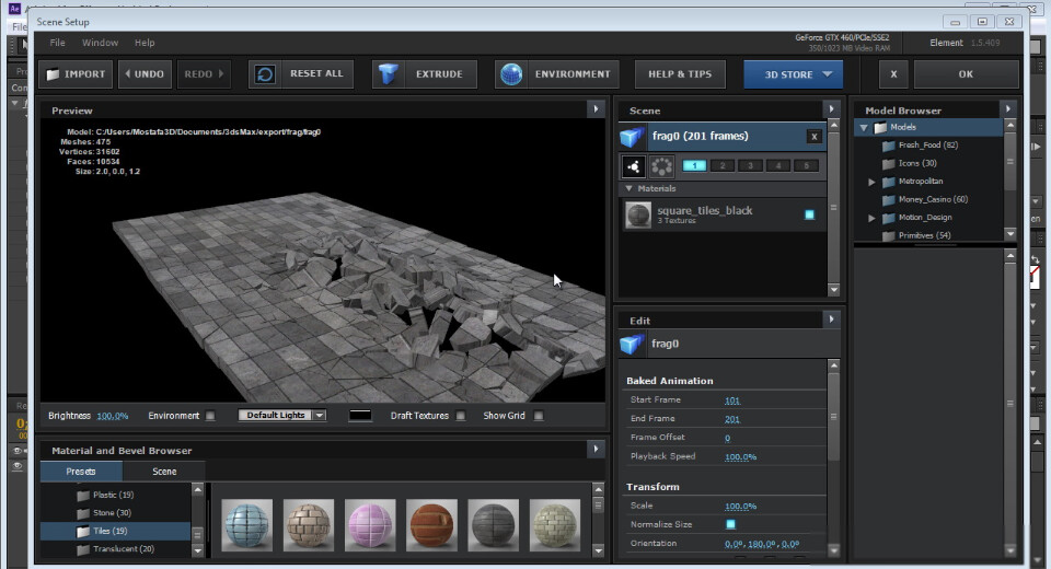 انیمیشن در Element 3D
