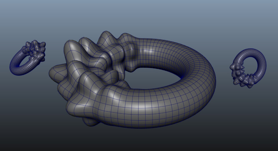 ساخت یک افکت جالب با استفاده از Deformation ها در Maya