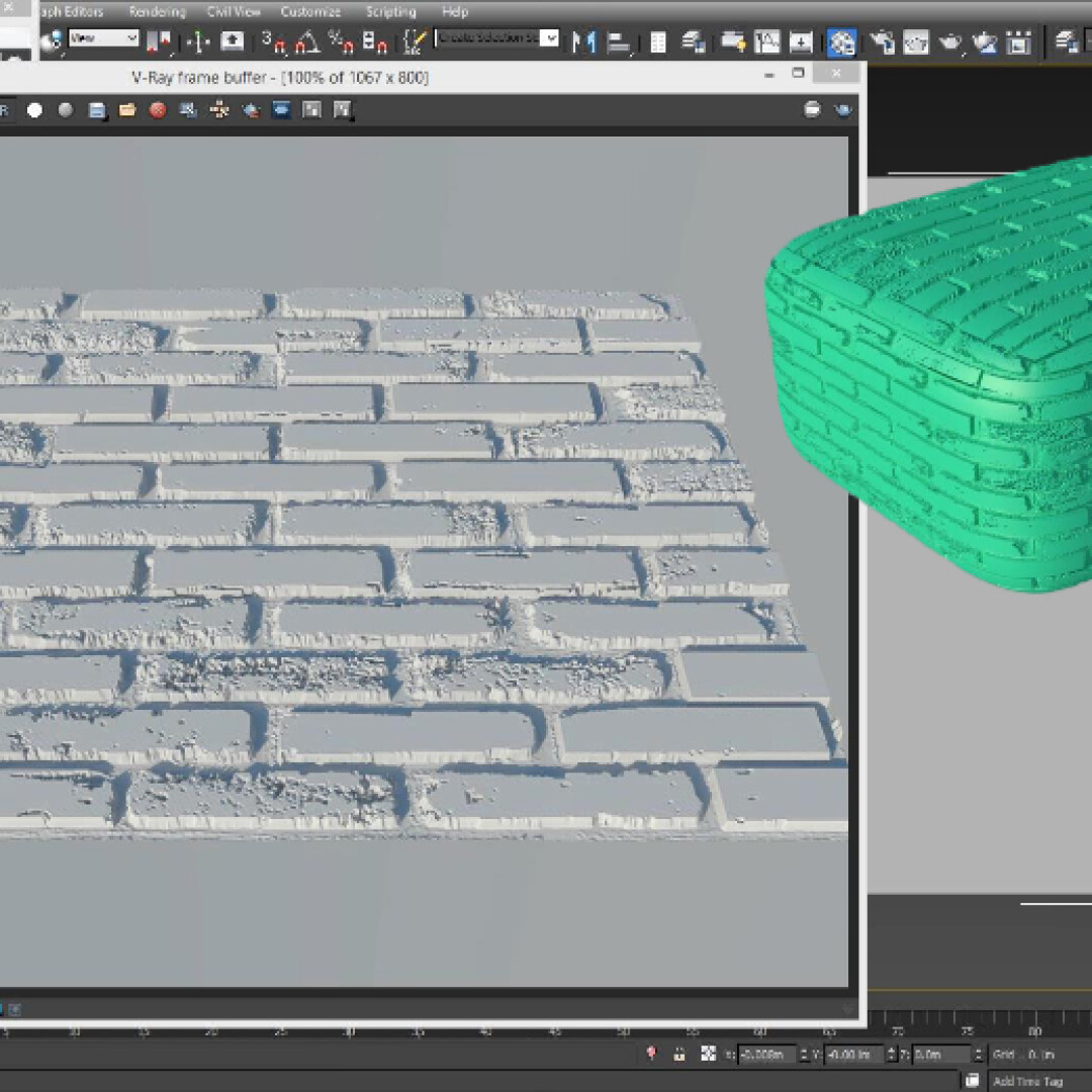 آشنایی با V-Ray Displacement در نرم افزار 3ds Max