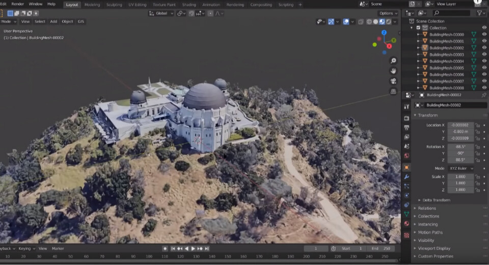 آموزش کار با Blender GIS