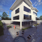 student exterior work