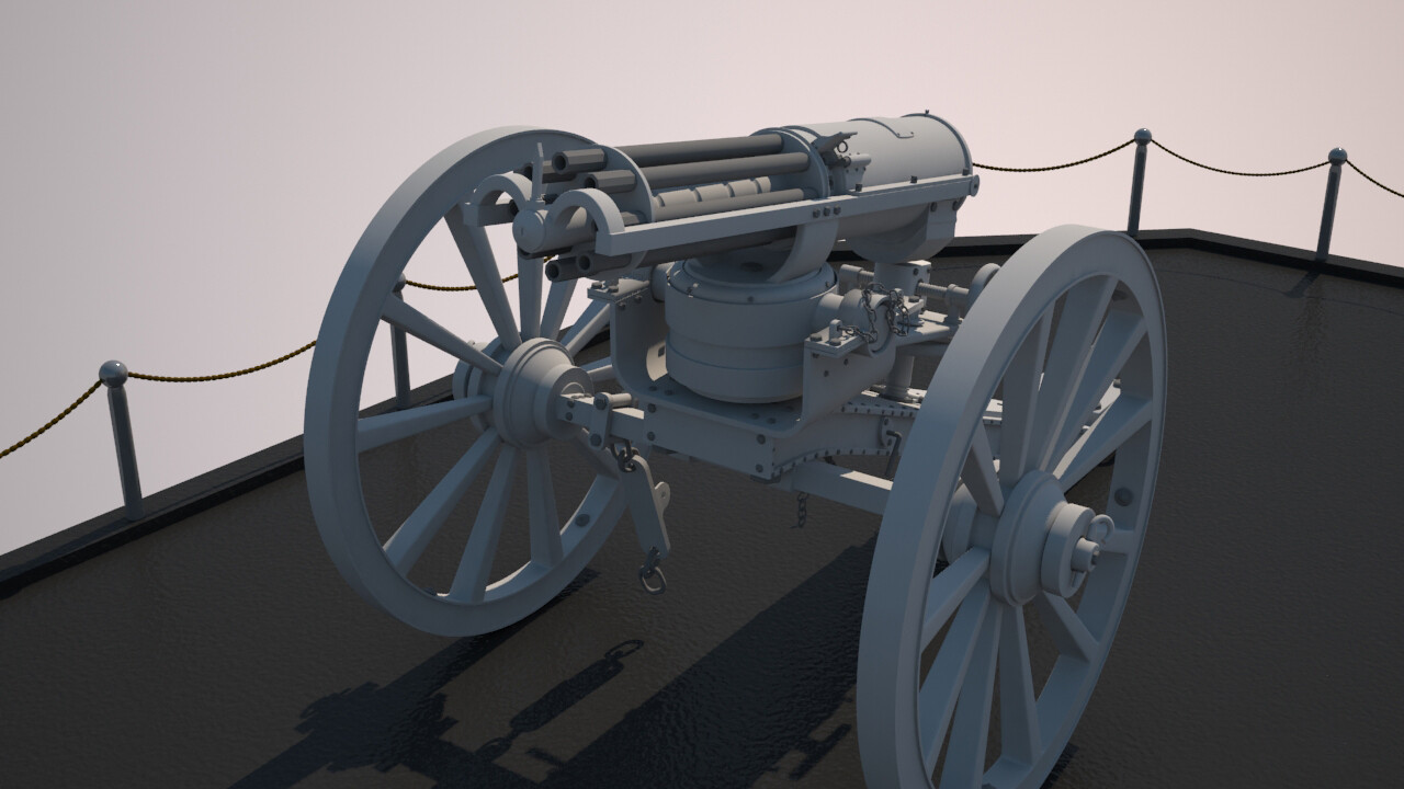 Modeling Old Machine Gun - تصویر 2851