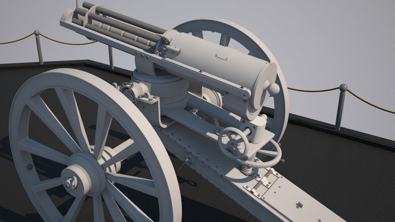 Modeling Old Machine Gun - تصویر 2852