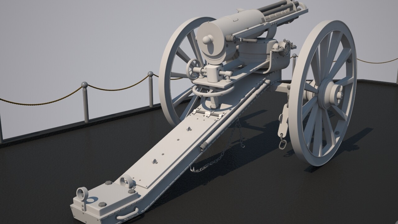 Modeling Old Machine Gun - تصویر 2853