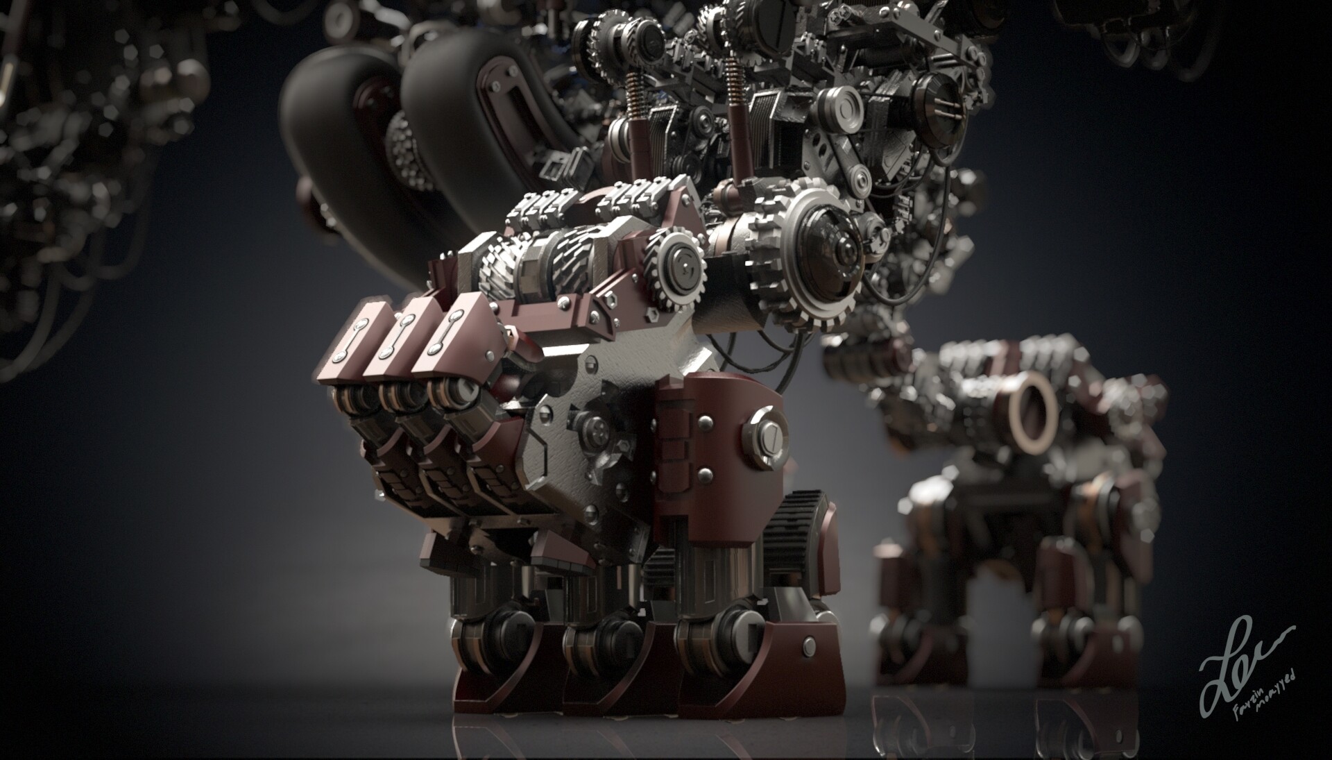 نمونه کار فرزین موید C - ROBOT (Gorilla version ) - تصویر 33