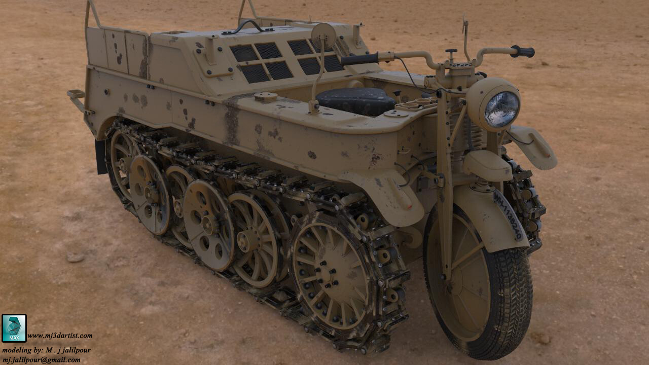 Rendering Old Motorbike - تصویر 2537