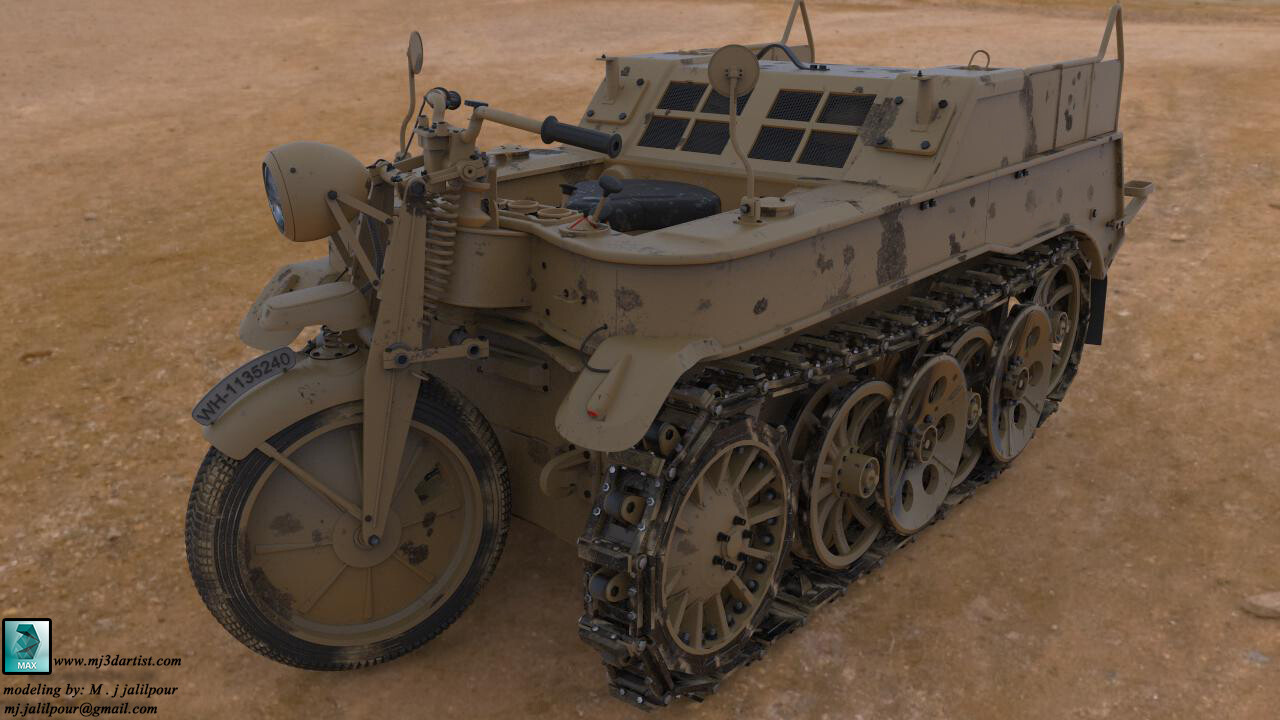 Rendering Old Motorbike - تصویر 2538