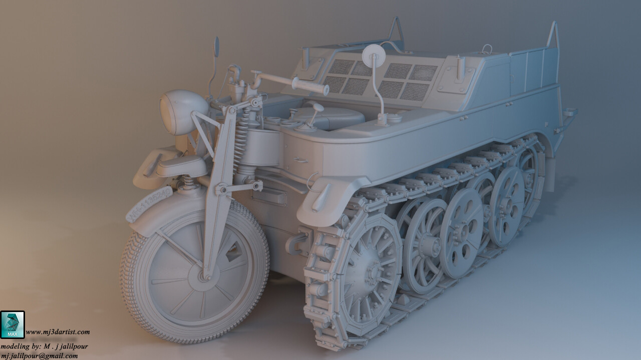 Rendering Old Motorbike - تصویر 2539