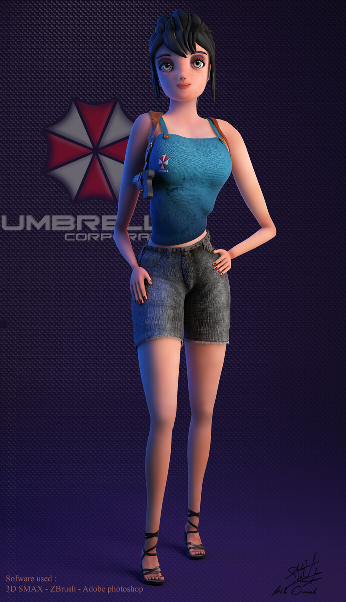 کاراکتر جین ، تو سبک کارتونی - تصویر 2257