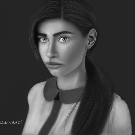 Digital painting چهره