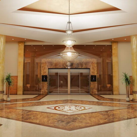 رندر لابی شرکت گاز اسلویه (منطقه ویژه)