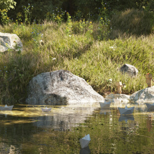 پشت صحنه رندر قبلی (( شخصیتهای کاغذی Danbo ))