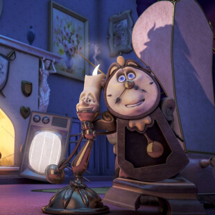 کاراکتر کارتونی لومیر و کاگزروف از کارتون دیو و دلبر