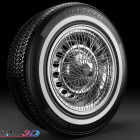 رینگ کالسکه ای با لاستیک مارشال دور سفید