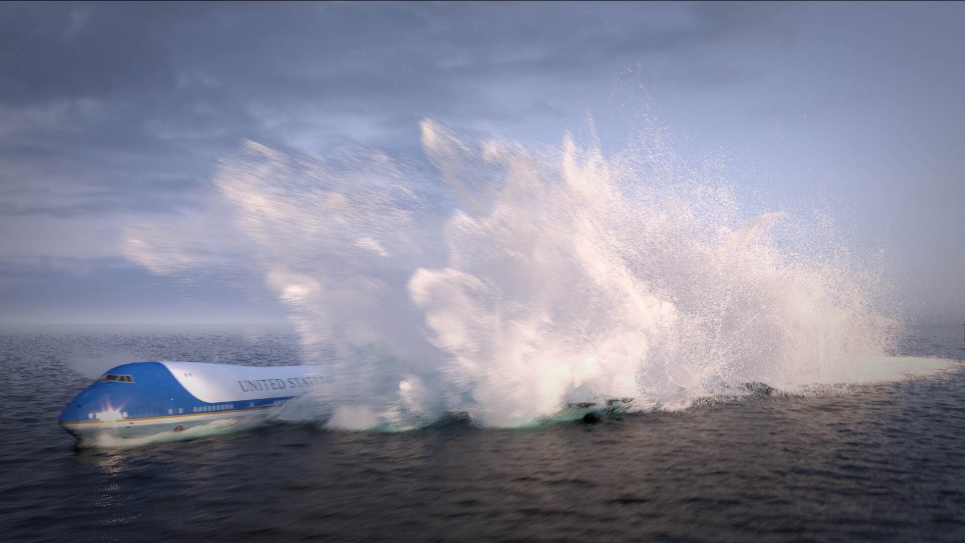 شبیه سازی فرود هواپیما در اقیانوس - تصویر 5382