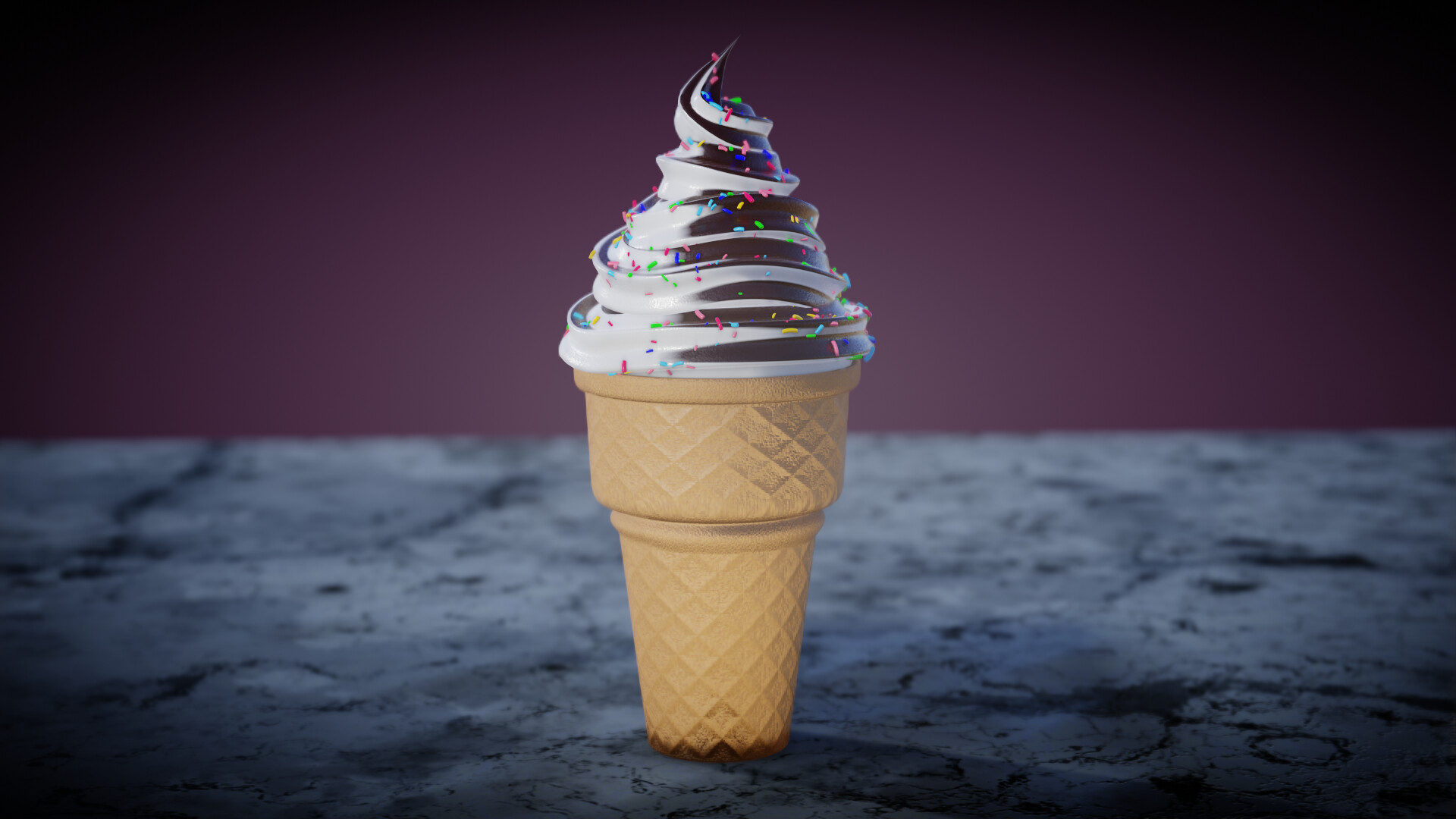 مدل سه بعدی بستنی در بلندر - تصویر 532