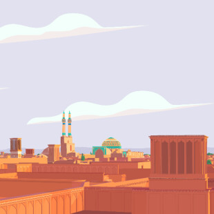 نمایی از شهر یزد