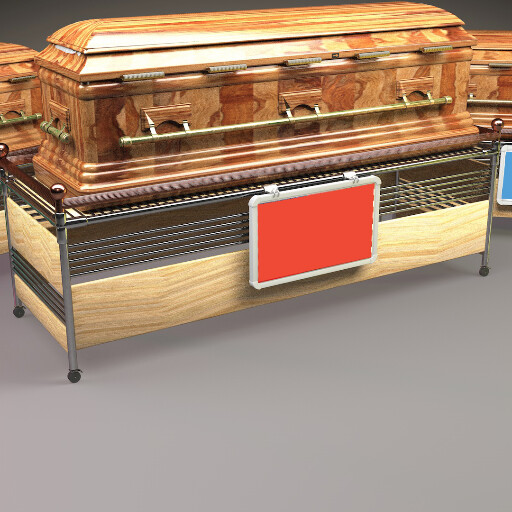 مدل سه بعدی تابوت