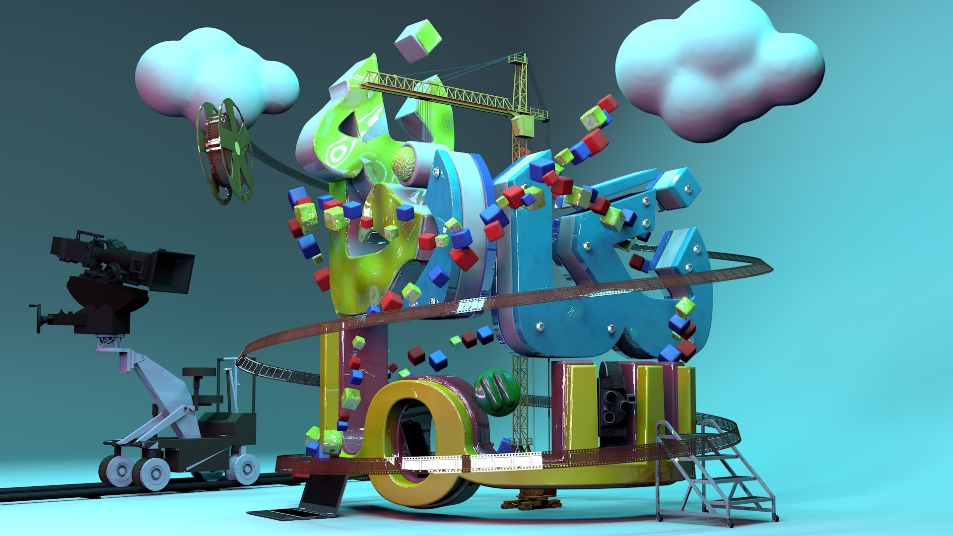 مدل سه بعدی و موشن نگارخانه سما - تصویر 7028