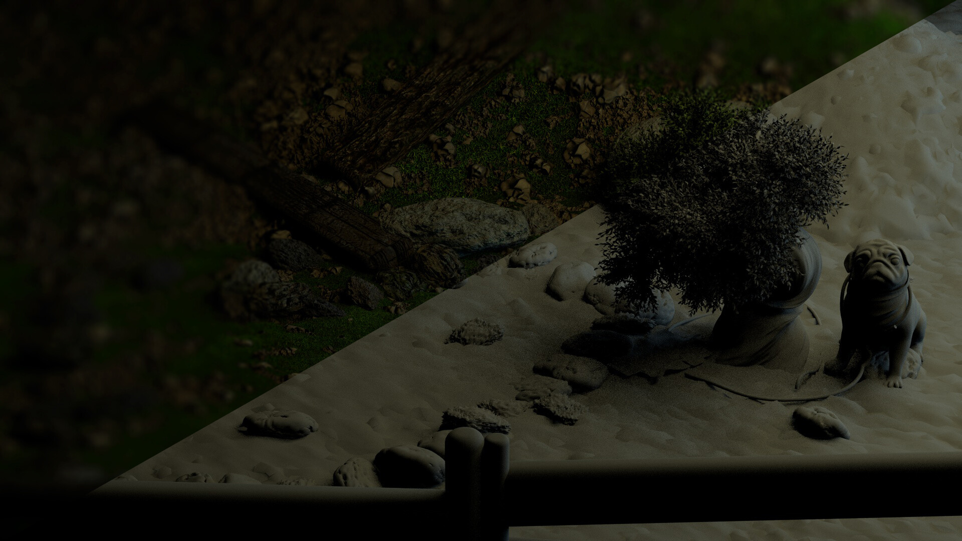 نورپردازی و رندر طبیعت - تصویر 7035