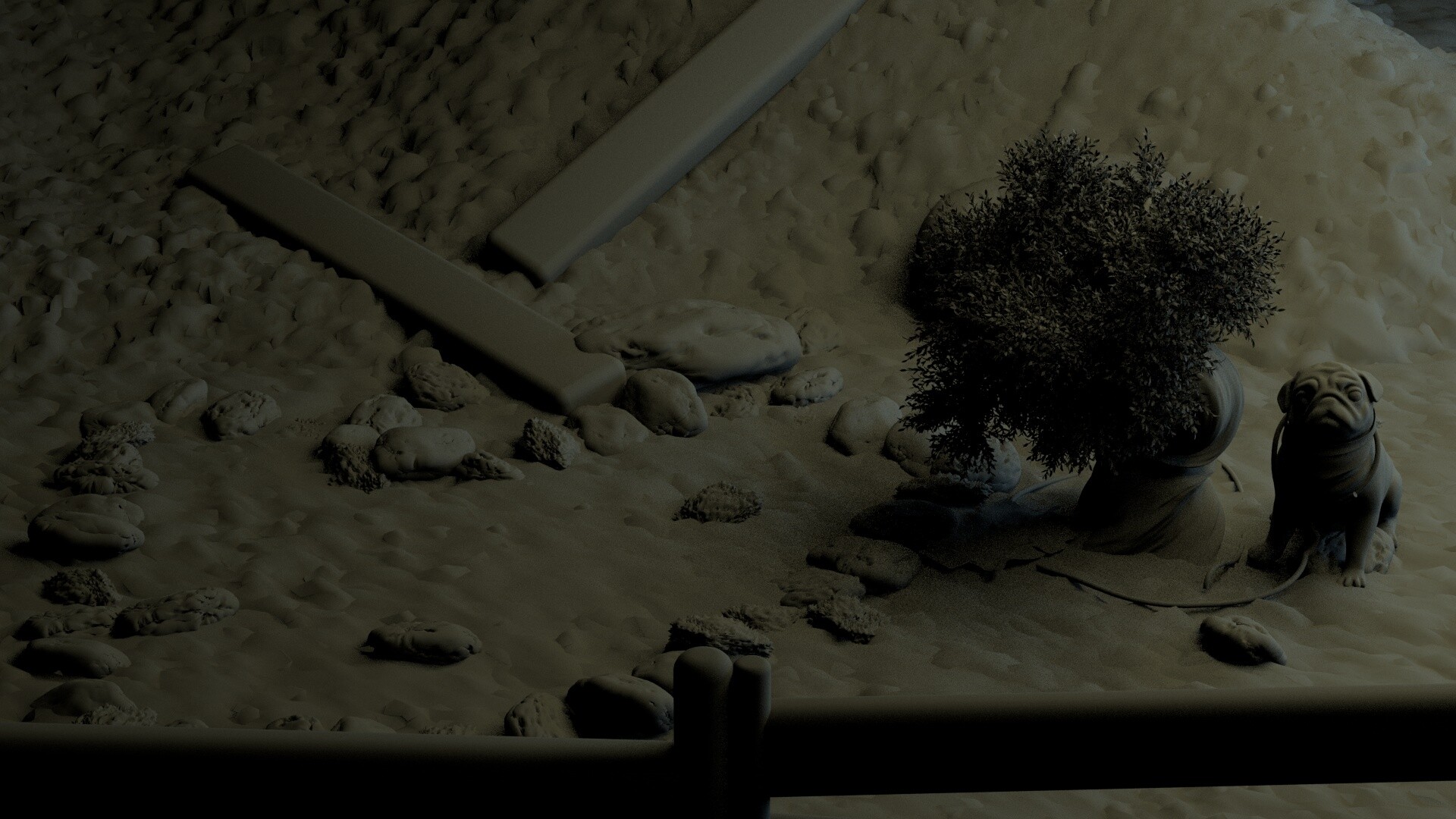 نورپردازی و رندر طبیعت - تصویر 7034