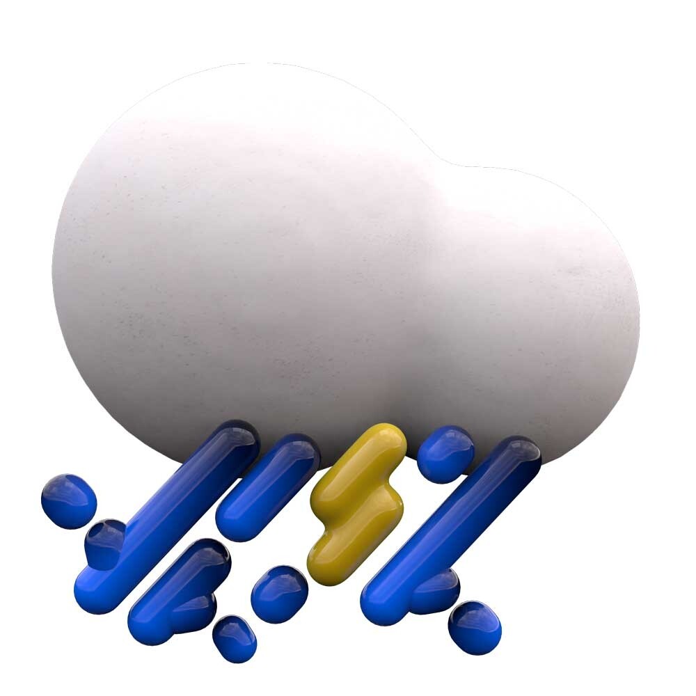 آیکون پک سه بعدی آب و هوا - تصویر 7047