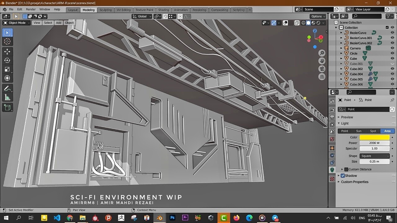 Sci-fi environment WIP - تصویر 7092