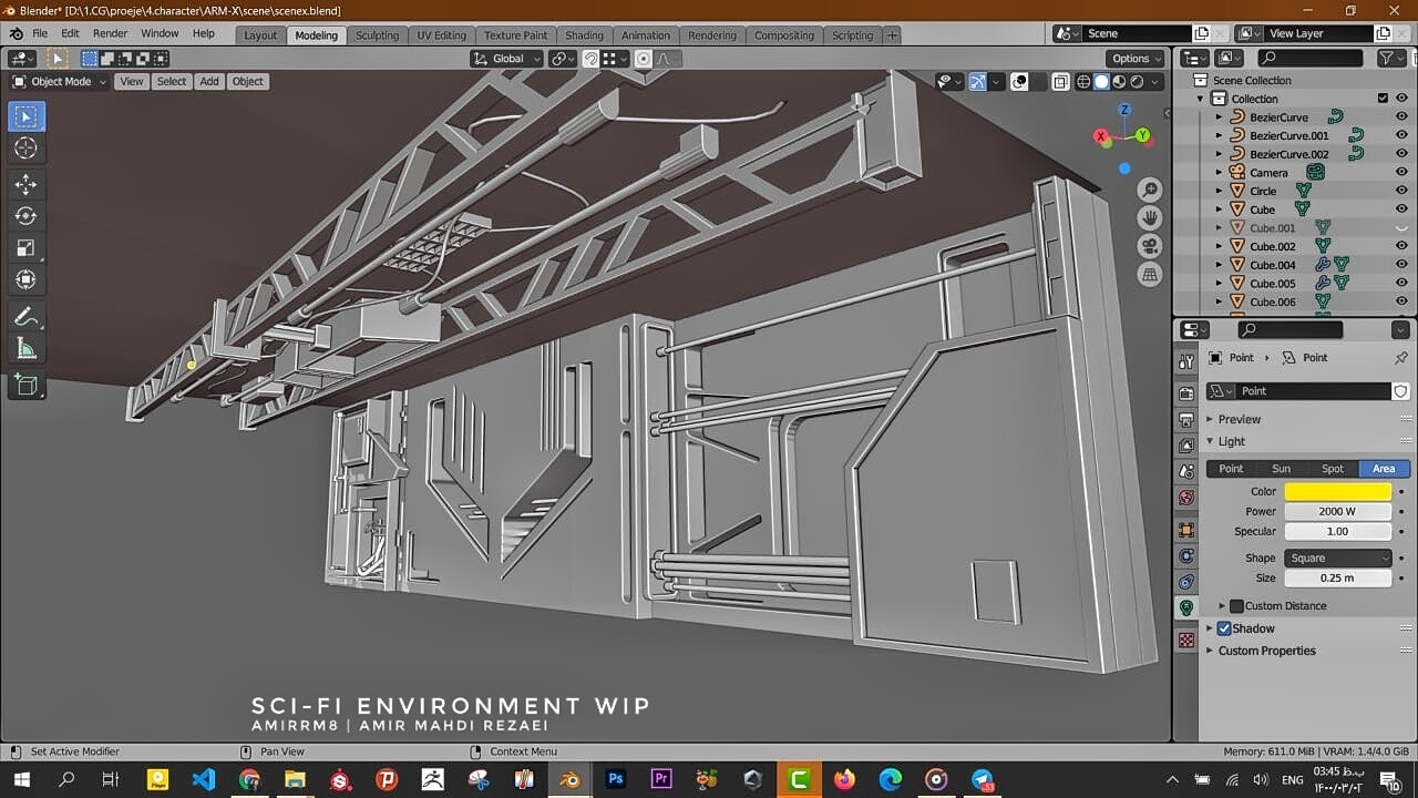 Sci-fi environment WIP - تصویر 7091