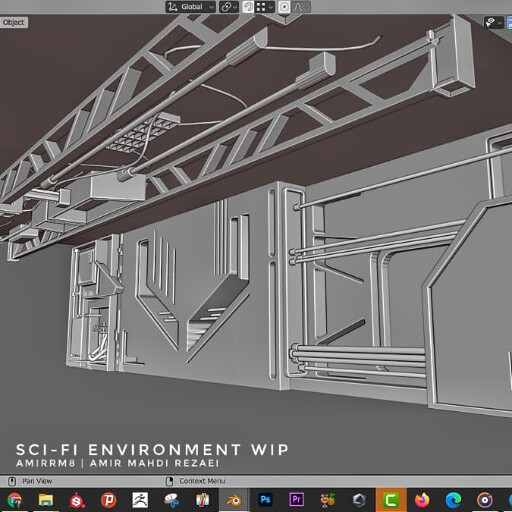 Sci-fi environment WIP