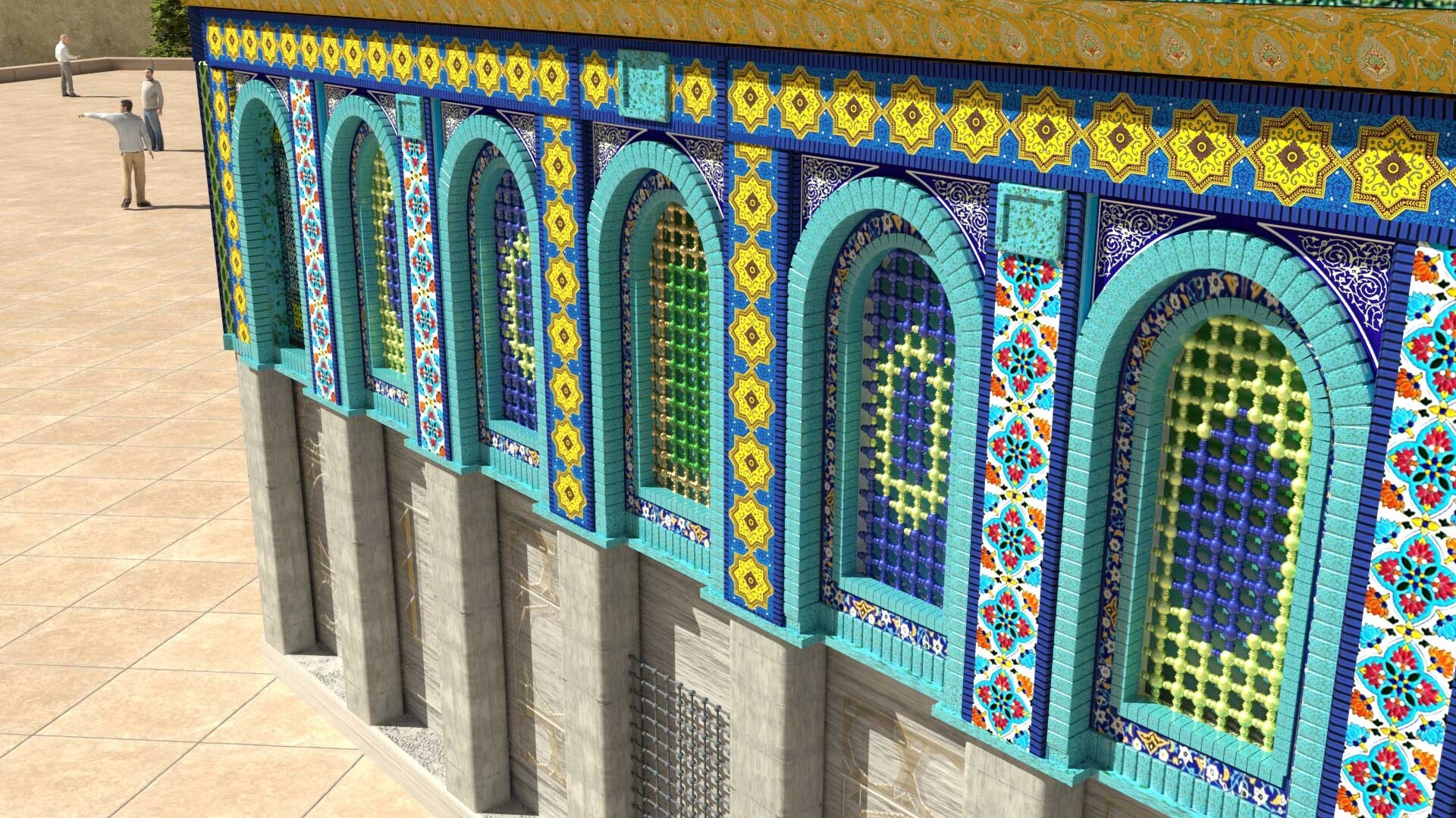 بیت المقدس (مدل+ نورپردازی+متریال) - تصویر 7116