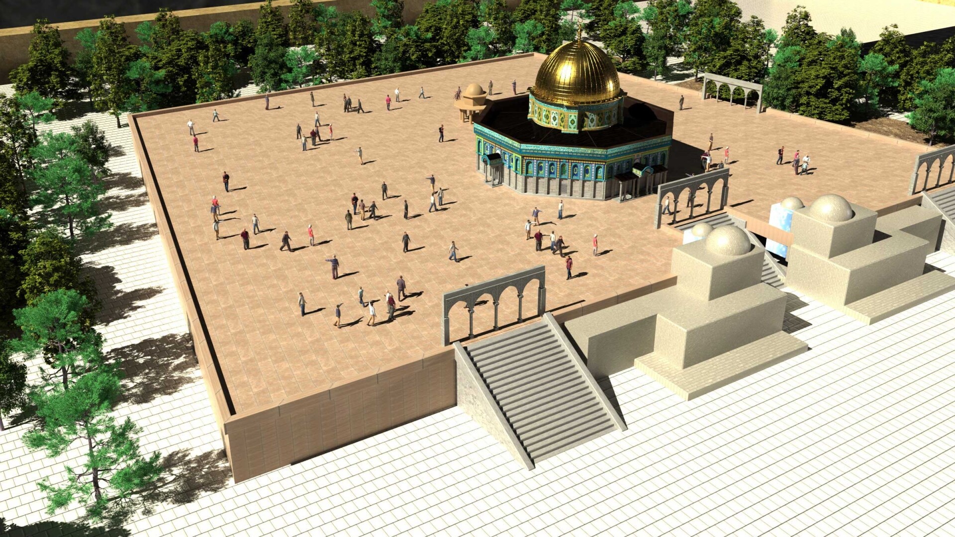 بیت المقدس (مدل+ نورپردازی+متریال) - تصویر 7113