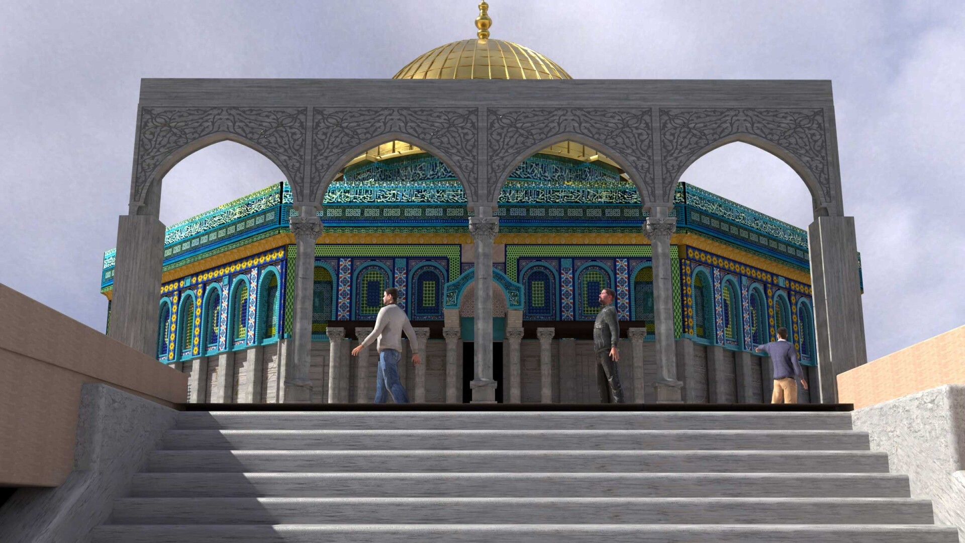 بیت المقدس (مدل+ نورپردازی+متریال) - تصویر 7110