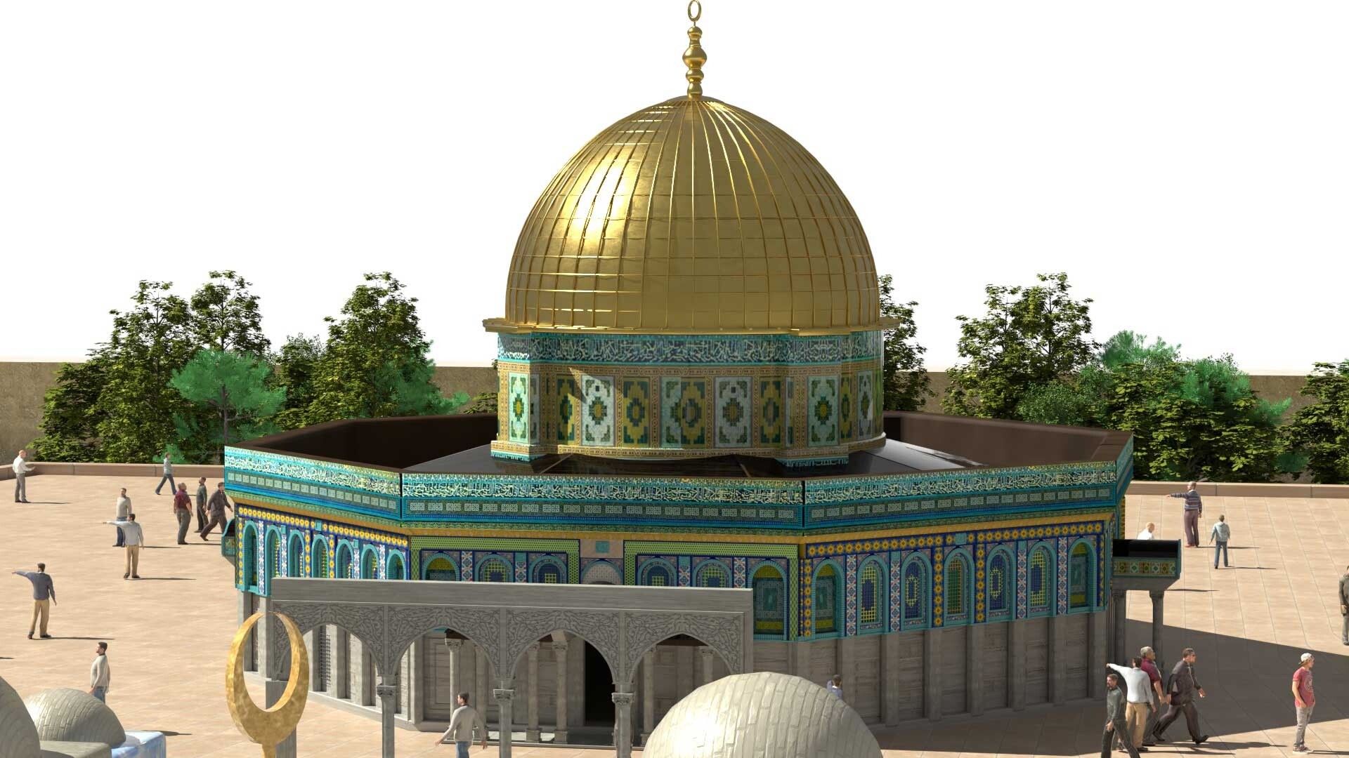 بیت المقدس (مدل+ نورپردازی+متریال) - تصویر 7108