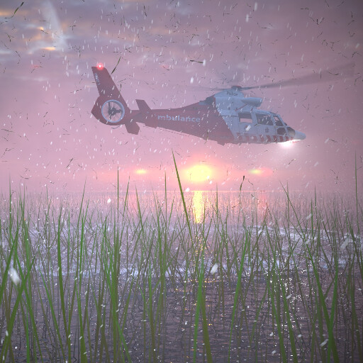 عنوان پروژه شبیه سازی پرواز هلیکوپتر بر روی دریاچه پوشیده شده از گیاه