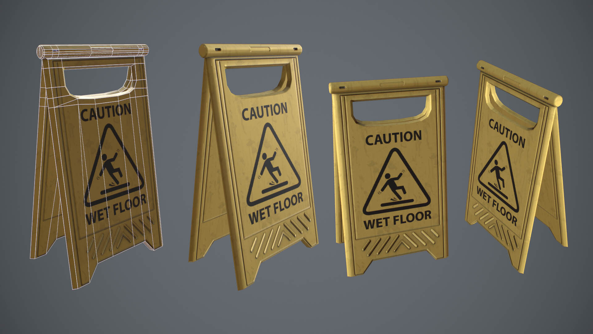 wet floor sign - تصویر 7145