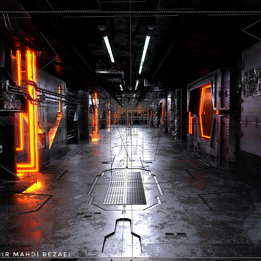 Sci-fi Environment WIP 2