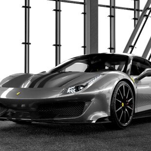 Realistic Render Ferrari 488 pista