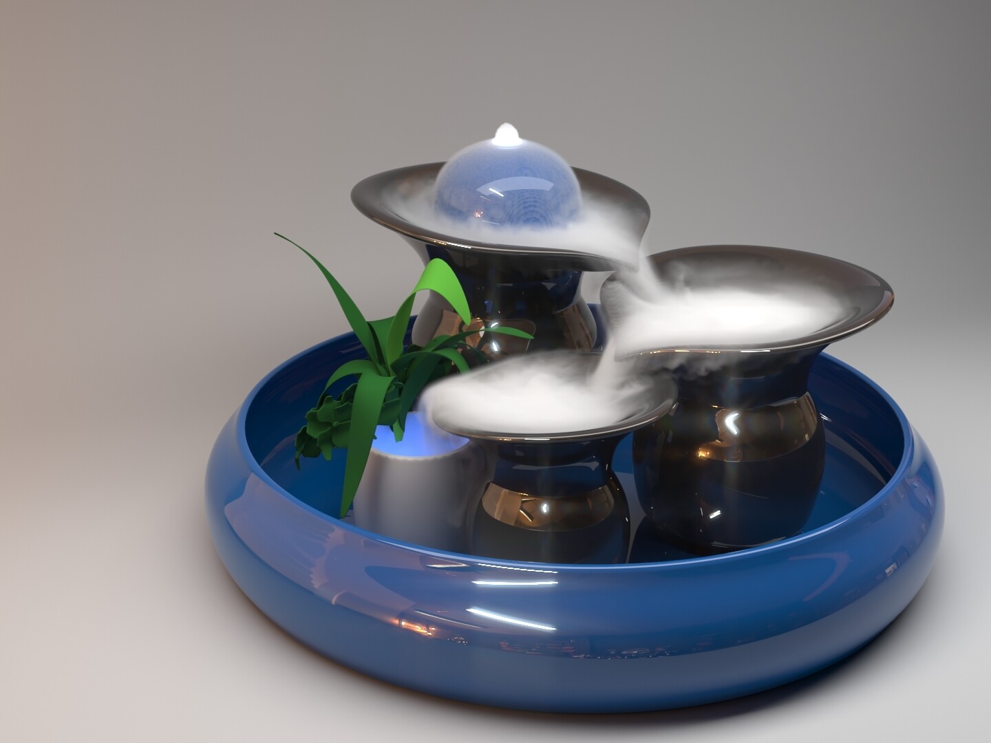 شبیه سازی چشمه ای از دود عود - تصویر 7330