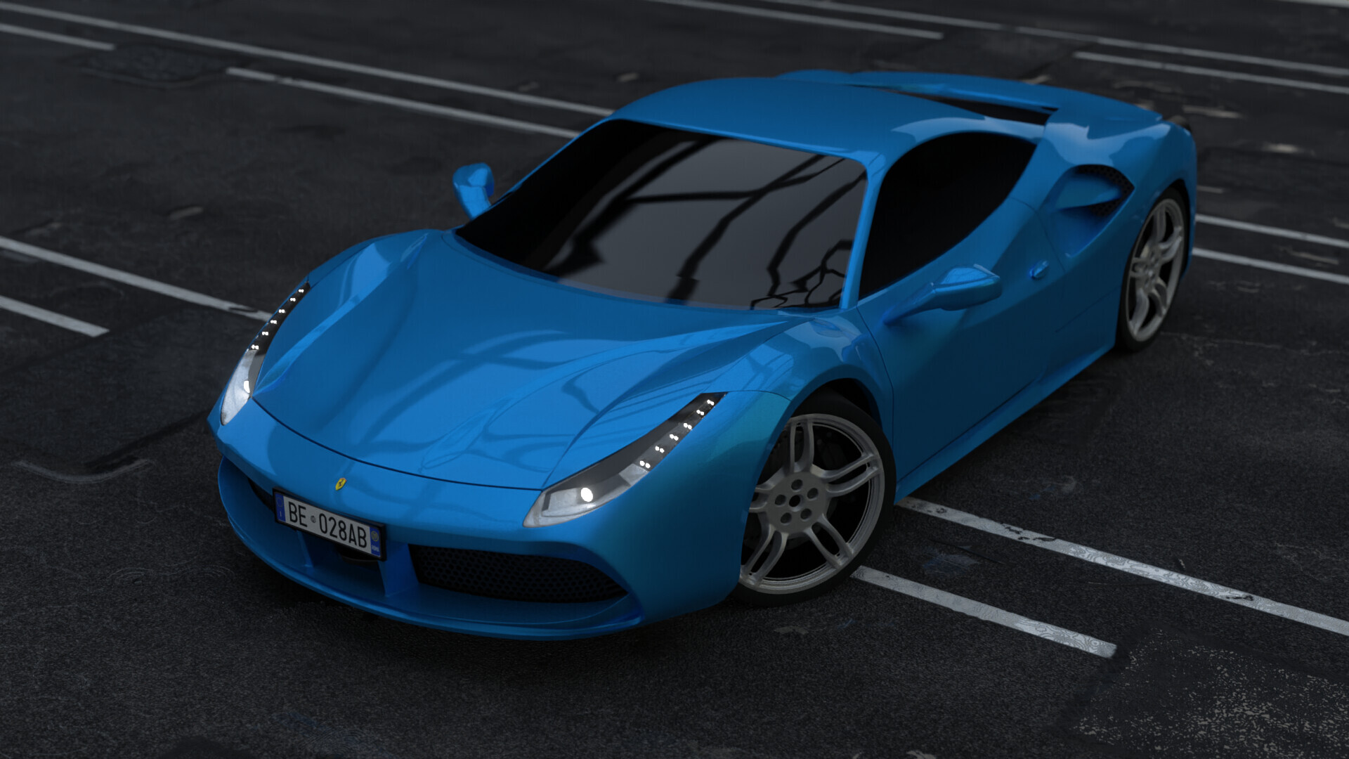 مدل سه بعدی Ferrari 488 GTB - تصویر 7407