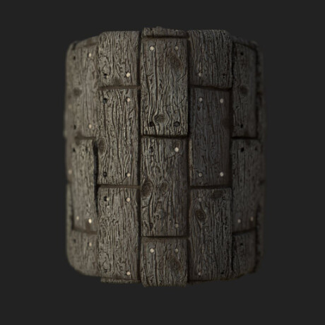 تکسچر PBR چوب ساخته شده در Substance Designer