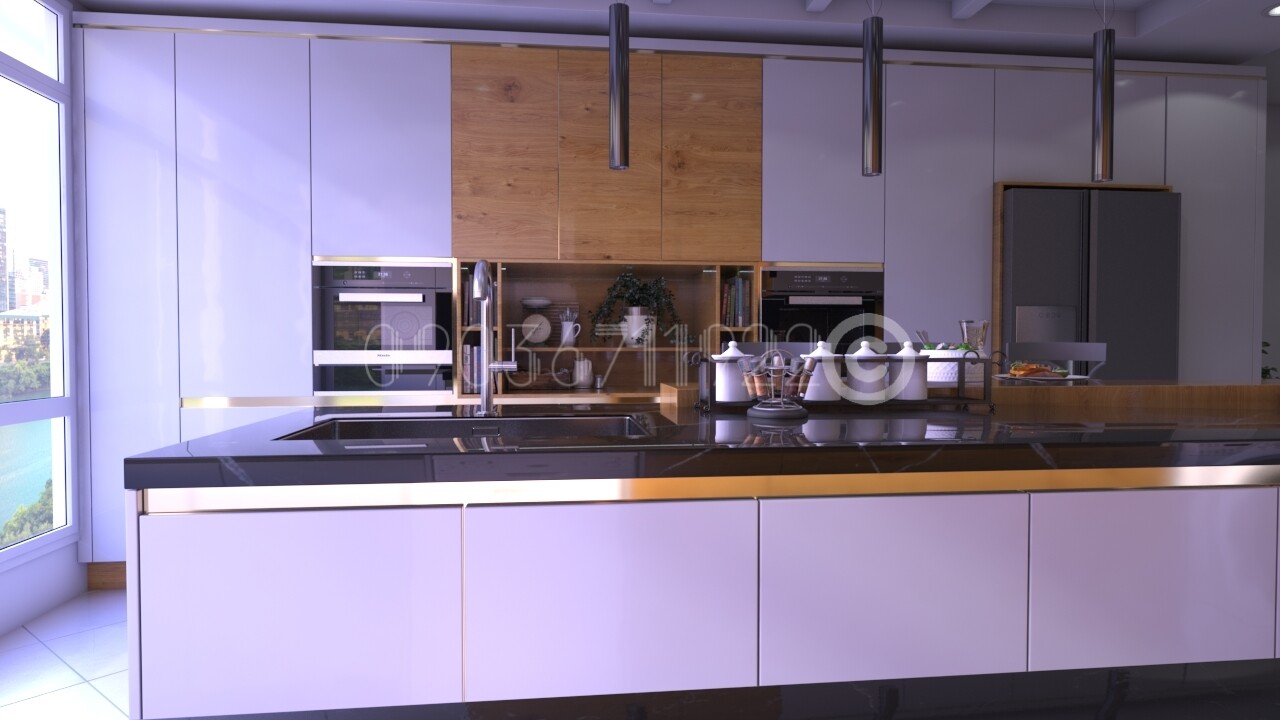 طراحی آشپزخانه مدرن - تصویر 7421