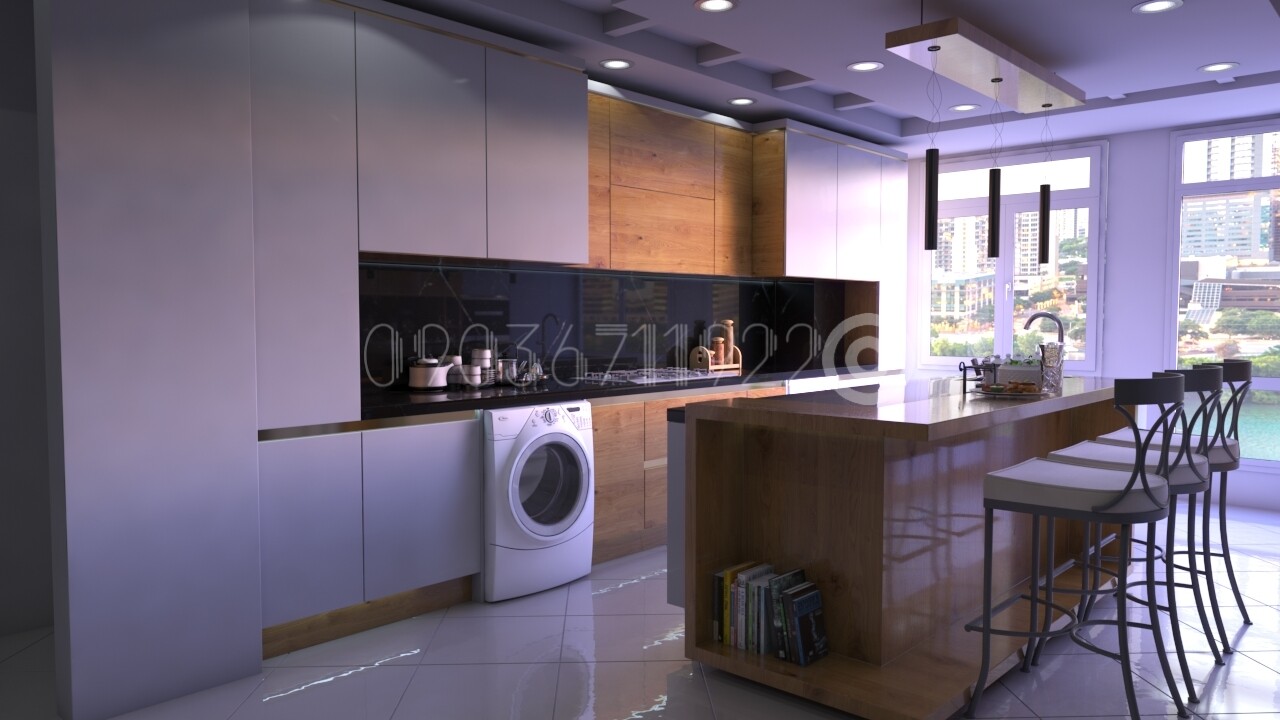 طراحی آشپزخانه مدرن - تصویر 7422