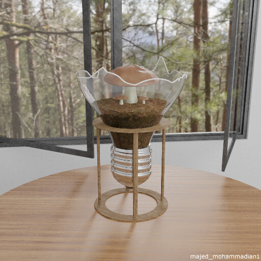 قارچ در لامپ