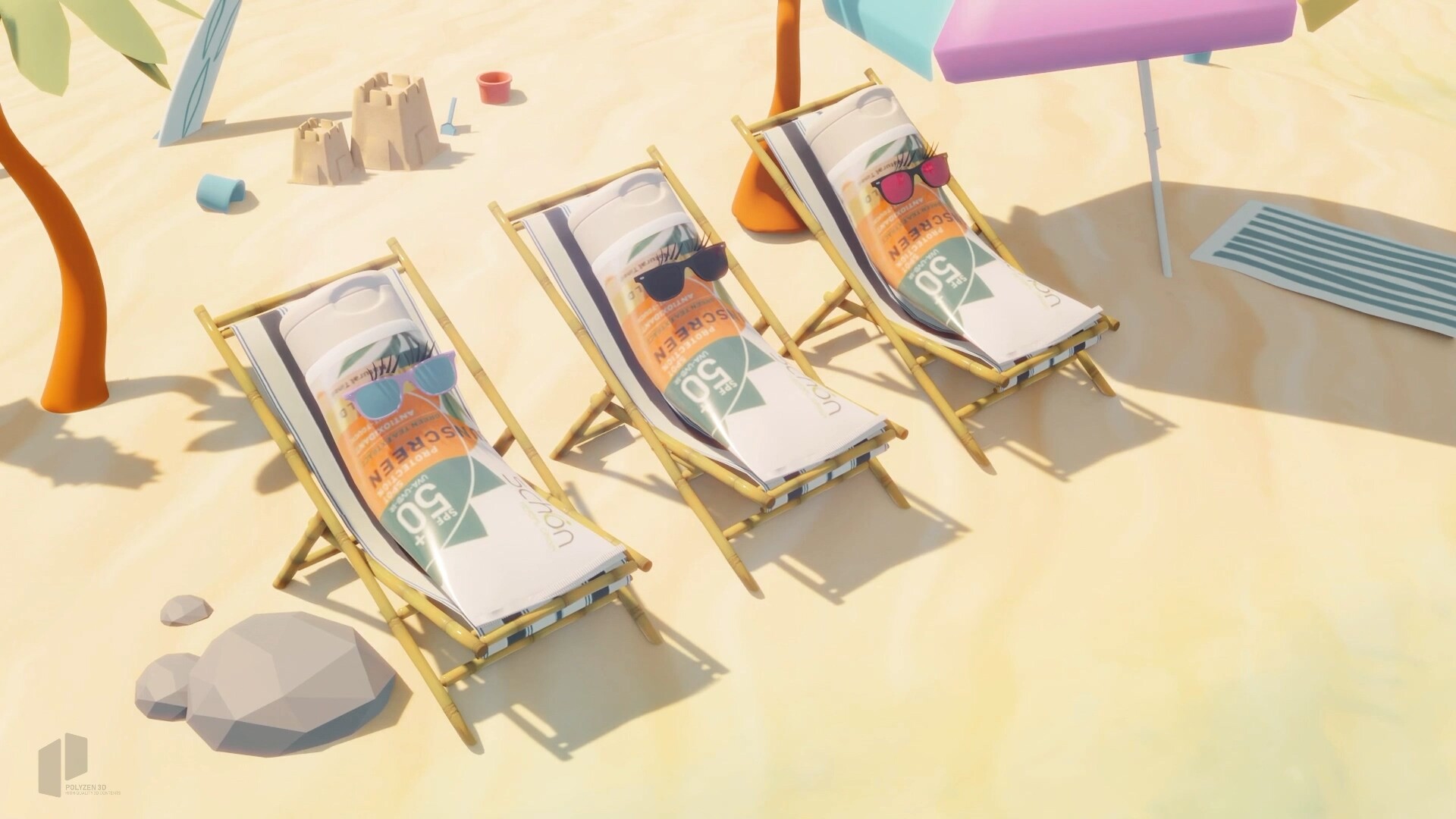 انیمیشن تبلیغاتی کرم ضد آفتاب - تصویر 7764