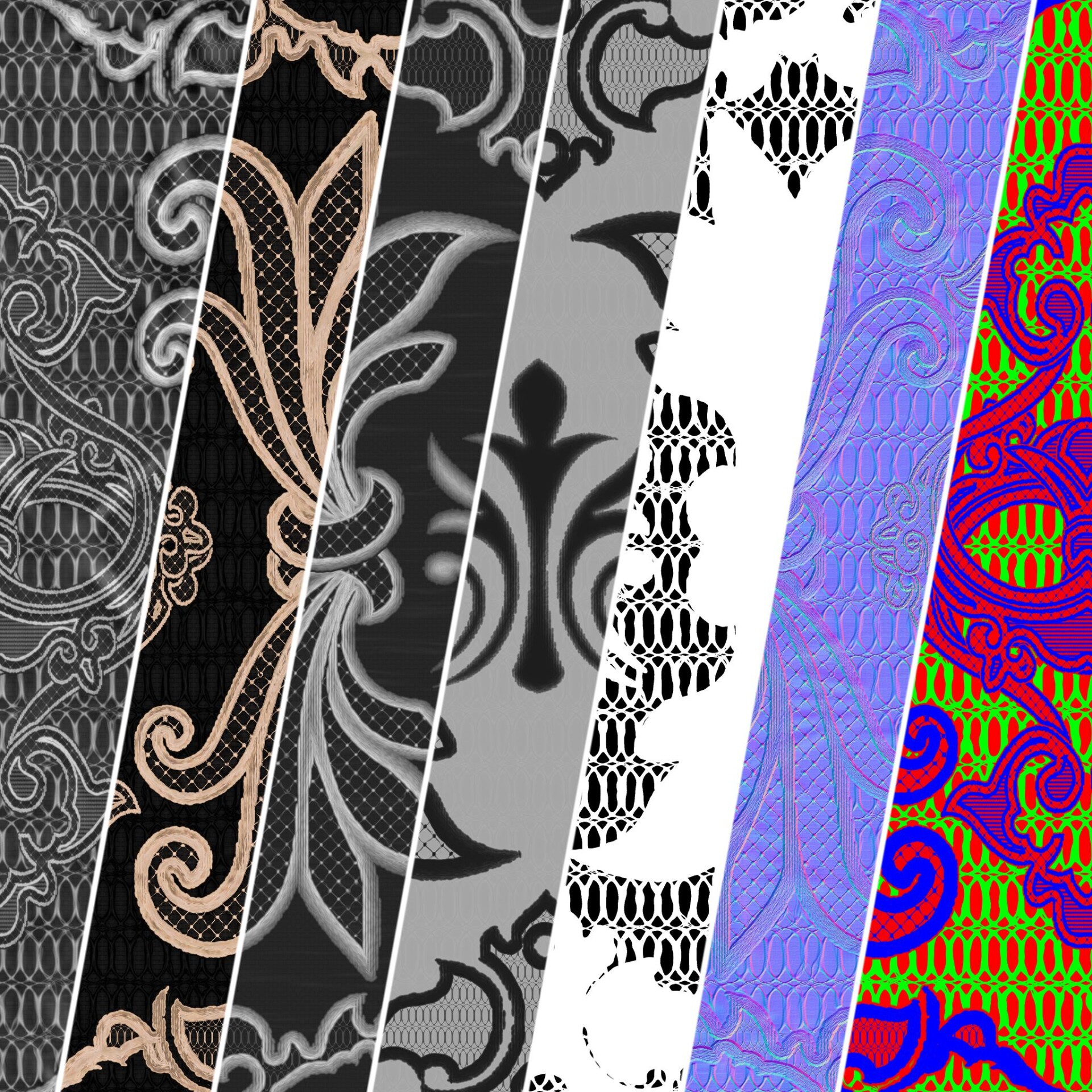 متریال پارچه گیپور | PBR | سابستنس دیزاینر - تصویر 8173