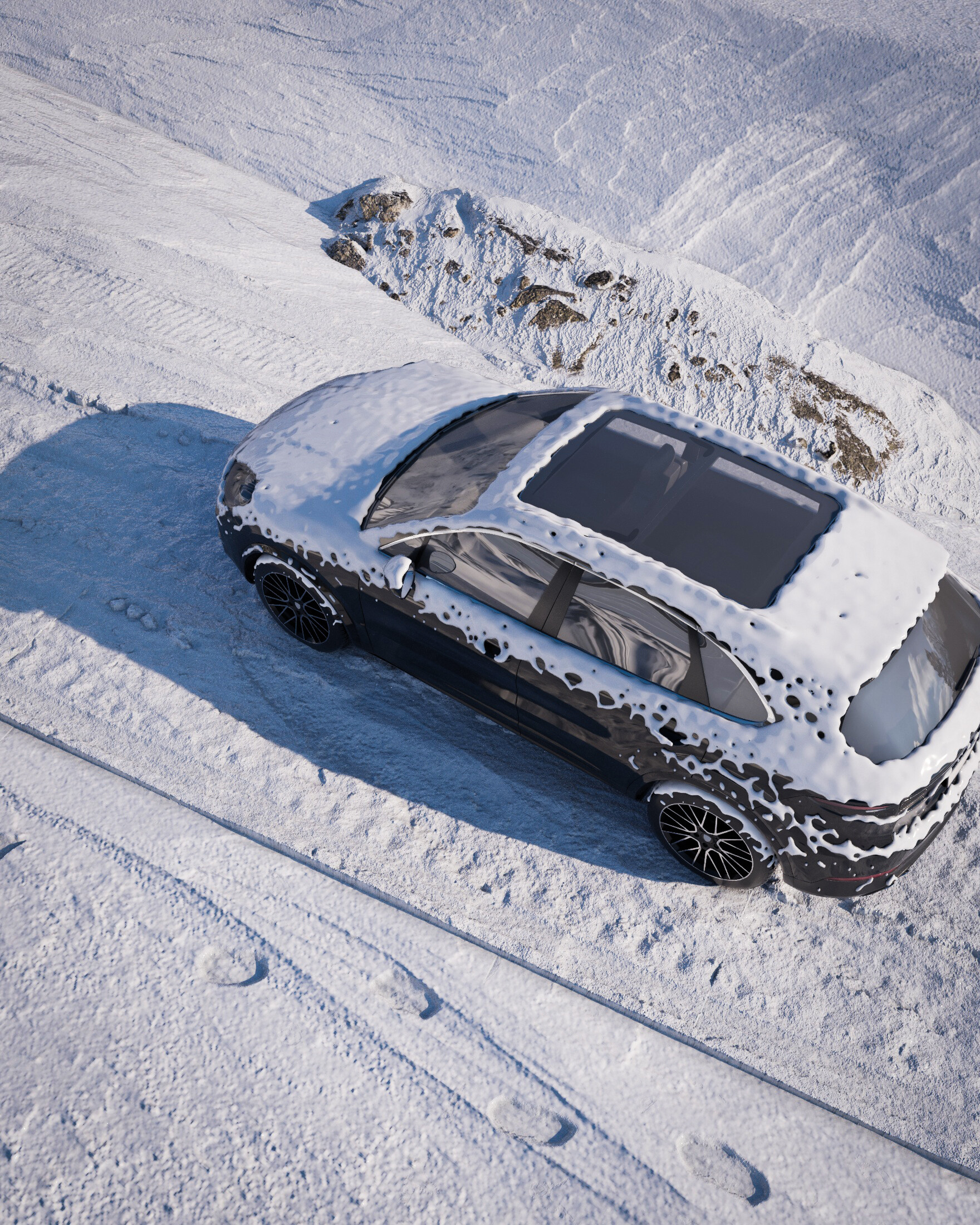 کوهستان برفی - تصویر 8197