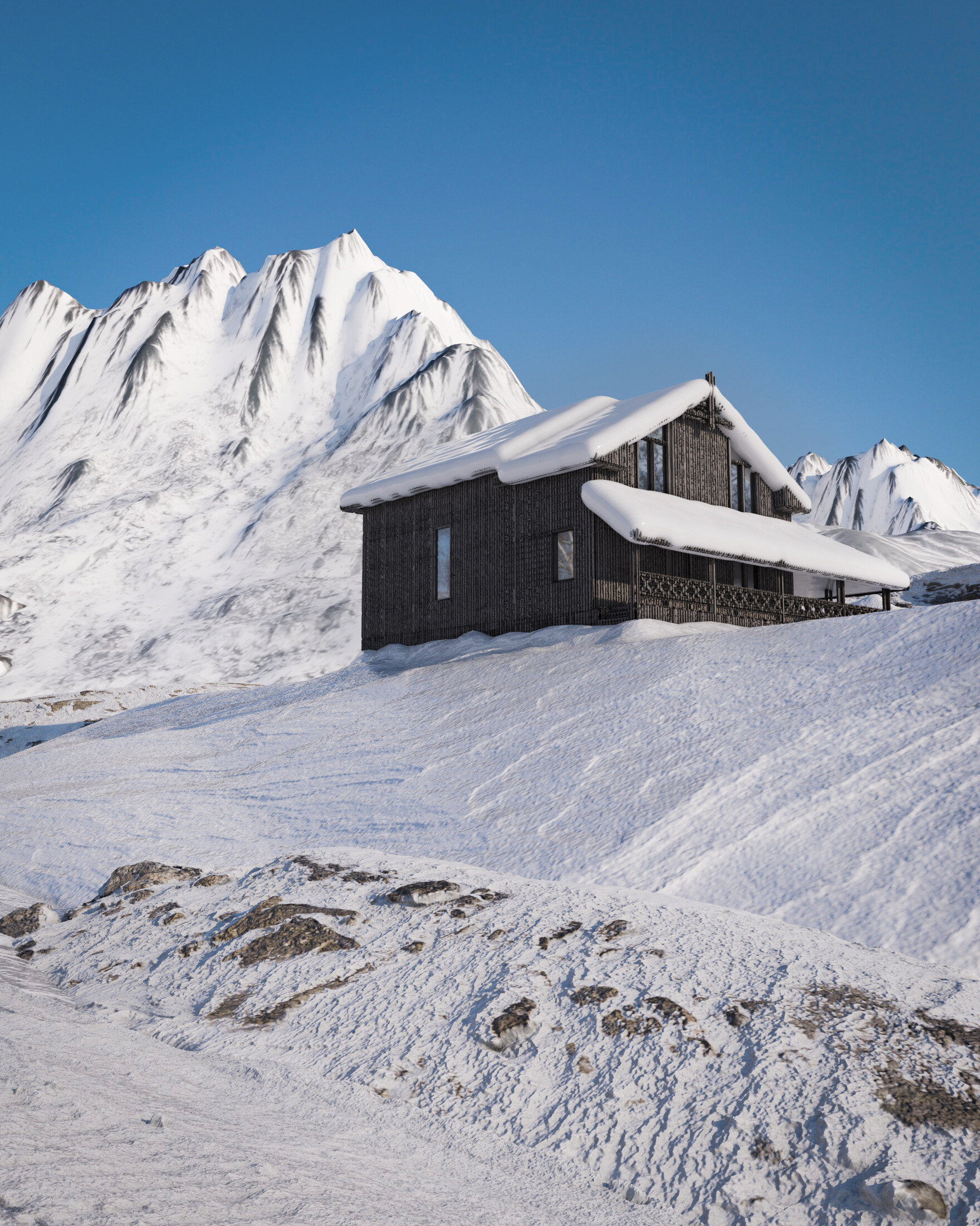 کوهستان برفی - تصویر 8198