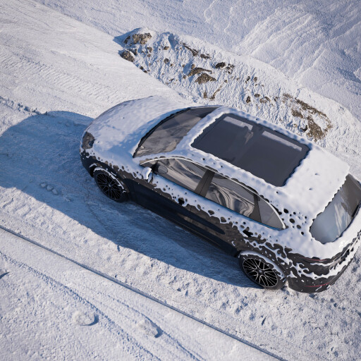 کوهستان برفی