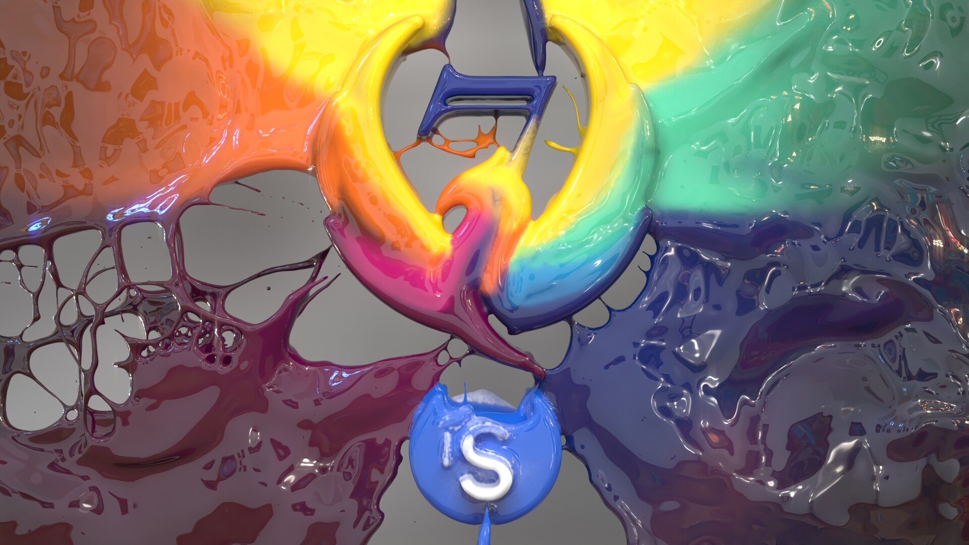 شبیه سازی لوگوی رنگی و پخش شدن آن روی دیوار - تصویر 8266