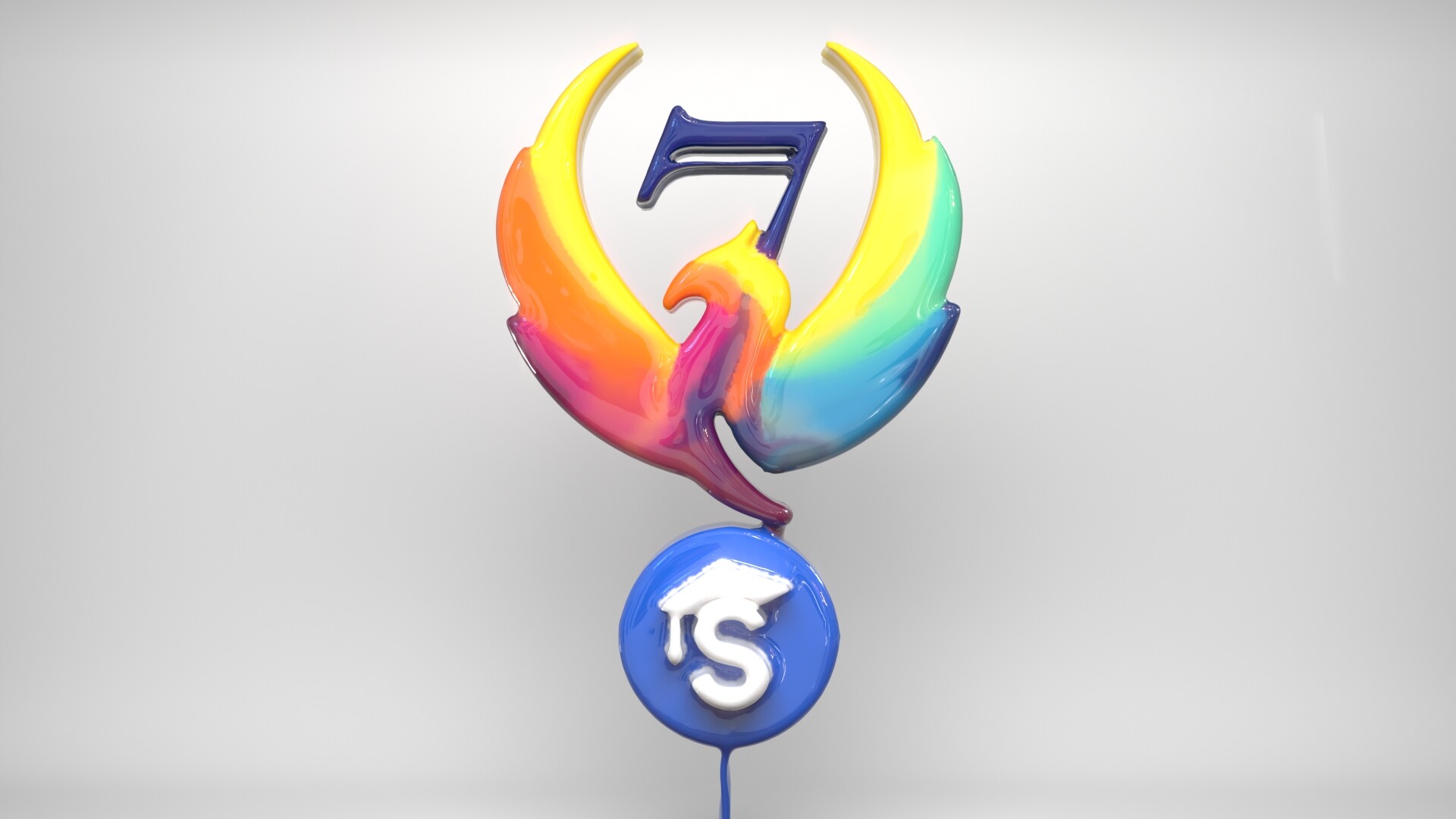 شبیه سازی لوگوی رنگی و پخش شدن آن روی دیوار - تصویر 8267